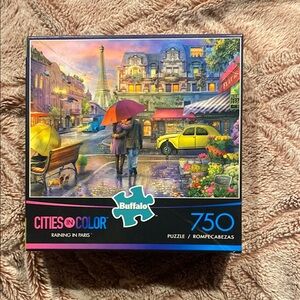 NIB Buffalo Cities in Color Puzzle - Raining in Paris